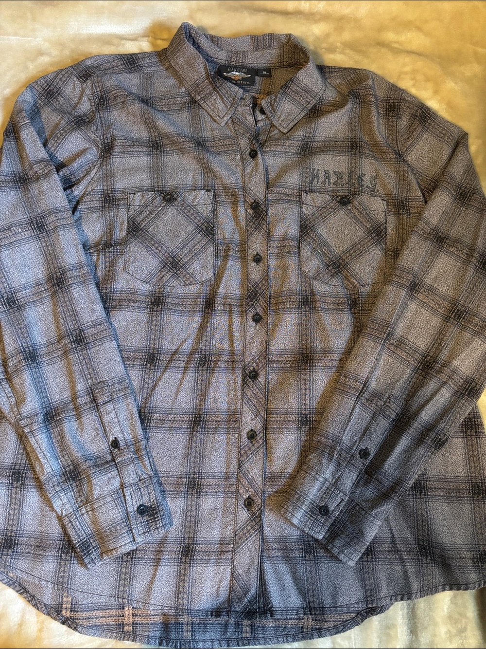 Harley-Davidson Plaid Button-Front Shirt